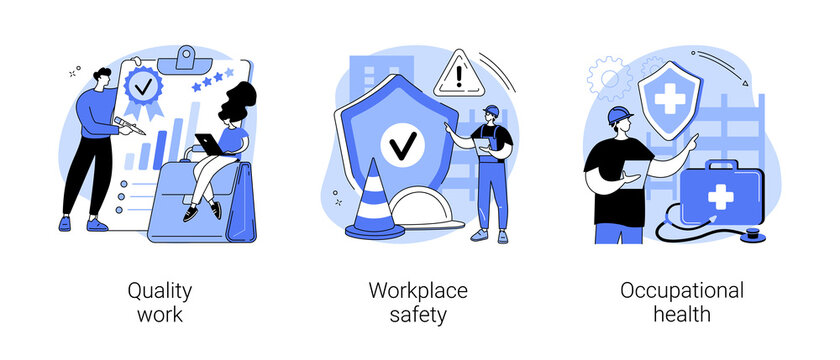 Working Environment Abstract Concept Vector Illustrations.