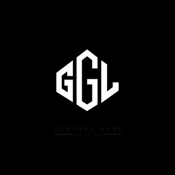 GGL letter logo design with polygon shape. GGL polygon logo monogram. GGL cube logo design. GGL hexagon vector logo template white and black colors. GGL monogram, GGL business and real estate logo. 