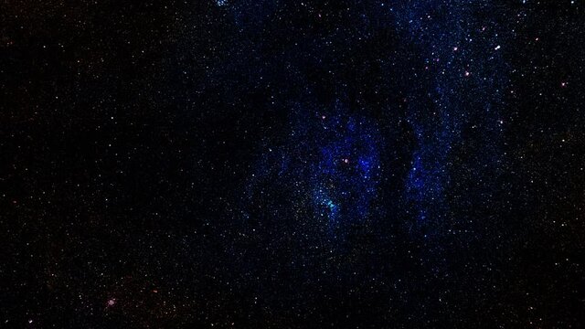 4k Space Panorama. 360 Degree Rotation