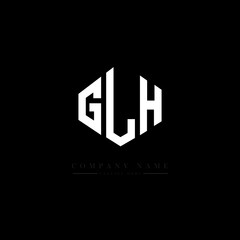 GLH letter logo design with polygon shape. GLH polygon logo monogram. GLH cube logo design. GLH hexagon vector logo template white and black colors. GLH monogram, GLH business and real estate logo. 