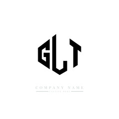 GLT letter logo design with polygon shape. GLT polygon logo monogram. GLT cube logo design. GLT hexagon vector logo template white and black colors. GLT monogram, GLT business and real estate logo. 