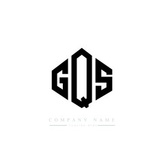GQS letter logo design with polygon shape. GQS polygon logo monogram. GQS cube logo design. GQS hexagon vector logo template white and black colors. GQS monogram, GQS business and real estate logo. 