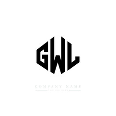 GWL letter logo design with polygon shape. GWL polygon logo monogram. GWL cube logo design. GWL hexagon vector logo template white and black colors. GWL monogram, GWL business and real estate logo. 