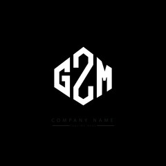 GZM letter logo design with polygon shape. GZM polygon logo monogram. GZM cube logo design. GZM hexagon vector logo template white and black colors. GZM monogram, GZM business and real estate logo. 