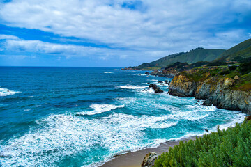 A perfect sunny summer day at Big Sur