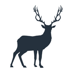 reindeer wild silhouette