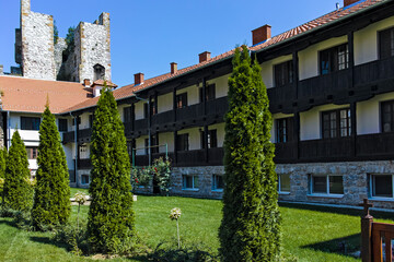 Medieval buildings at Manasija monastery, Serbia