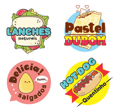 LOGO, LOGOTIPO, LOGOMARCA, MARCA, SALGADOS, LANCHES, COXINHA, PASTEL, HOT-DOG, LANCHES NATURAIS