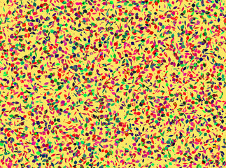 background of mixed bright autumn leaves