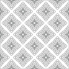 Vector geometric pattern. Repeating elements stylish background abstract ornament for wallpapers and backgrounds. pattern with Black and white color. 