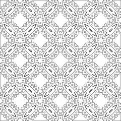 Vector geometric pattern. Repeating elements stylish background abstract ornament for wallpapers and backgrounds. pattern with Black and white color. 