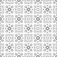Vector geometric pattern. Repeating elements stylish background abstract ornament for wallpapers and backgrounds. pattern with Black and white color. 