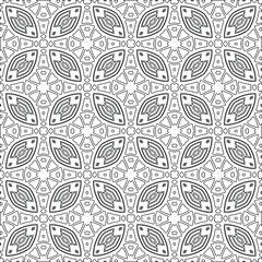 Vector geometric pattern. Repeating elements stylish background abstract ornament for wallpapers and backgrounds. pattern with Black and white color. 