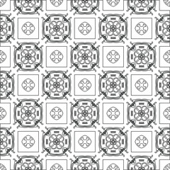 Vector geometric pattern. Repeating elements stylish background abstract ornament for wallpapers and backgrounds. pattern with Black and white color. 