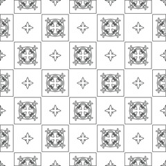 Vector geometric pattern. Repeating elements stylish background abstract ornament for wallpapers and backgrounds. pattern with Black and white color. 