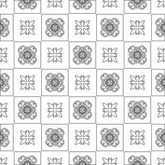 Vector geometric pattern. Repeating elements stylish background abstract ornament for wallpapers and backgrounds. pattern with Black and white color. 