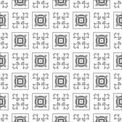 Vector geometric pattern. Repeating elements stylish background abstract ornament for wallpapers and backgrounds. pattern with Black and white color. 