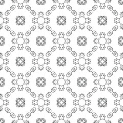 Vector geometric pattern. Repeating elements stylish background abstract ornament for wallpapers and backgrounds. pattern with Black and white color. 
