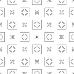 Vector geometric pattern. Repeating elements stylish background abstract ornament for wallpapers and backgrounds. pattern with Black and white color. 