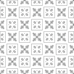 Vector geometric pattern. Repeating elements stylish background abstract ornament for wallpapers and backgrounds. pattern with Black and white color. 