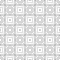 Vector geometric pattern. Repeating elements stylish background abstract ornament for wallpapers and backgrounds. pattern with Black and white color. 