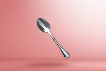 Classic cutlery metal spoon on a background