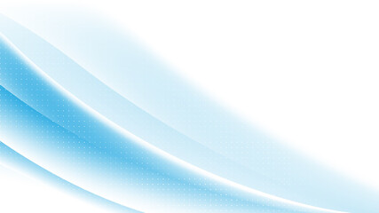 Abstract Modern Background with Halftone Element and Wave Blue Gradient Color