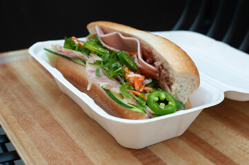 Vietnamese banh mi sandwich
