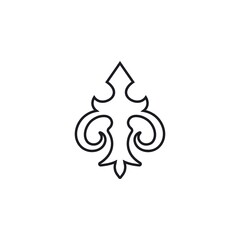 fleur de lis icon vector illustration design
