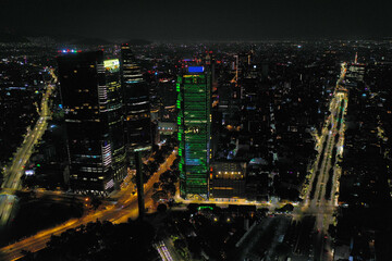 Fototapeta na wymiar Torre BBVA, Ciudad de México
