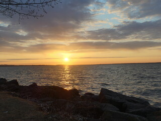 Obraz premium sunset over the sea