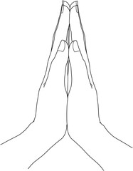 拝む手、祈る手（仏教）