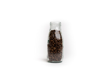 Dairy Bottle and Coffee Beans