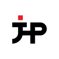 JHP letter logo design vector