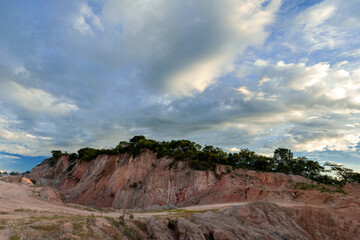 Region recovering from gravel exploration becomes a tourist spot.