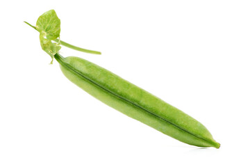  Fresh peas isolated on white background 