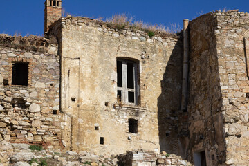ruins of the house