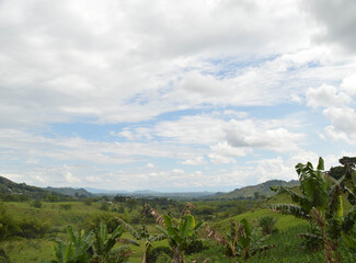 Obraz premium clouds over the mountains