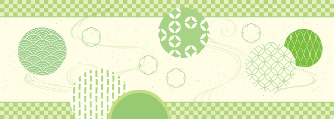 緑色の背景パターン　新緑　抹茶