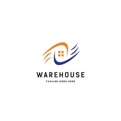 warehouse logo icon vector template
