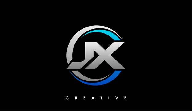 JX Letter Initial Logo Design Template Vector Illustration
