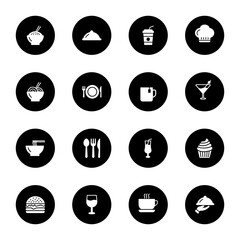 Food and drink icon set, restaurant icon