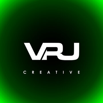 VRU Letter Initial Logo Design Template Vector Illustration