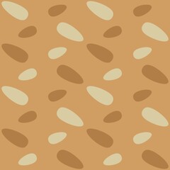 Rounded abstract seamless pattern - retro accent for any surfaces.