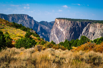 View of the Painted Wall along the Colorful North Rim Trail to Exclamation Point