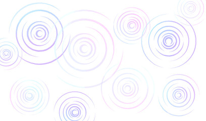 水彩で描いた雨の波紋