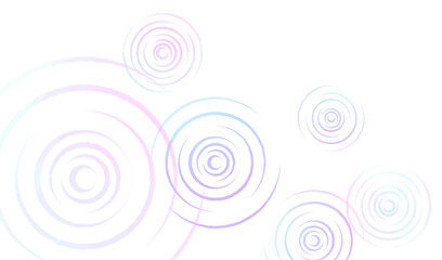 水彩で描いた雨の波紋