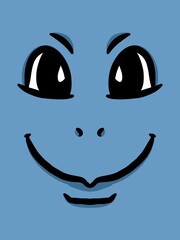 cute monster face pattern background