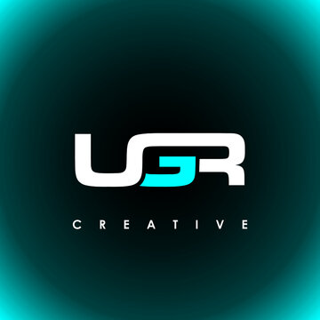 UGR Letter Initial Logo Design Template Vector Illustration