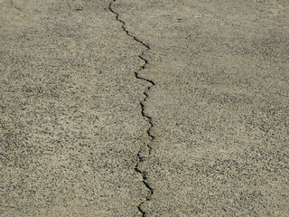 crack asphalt road texture, earthquake effect